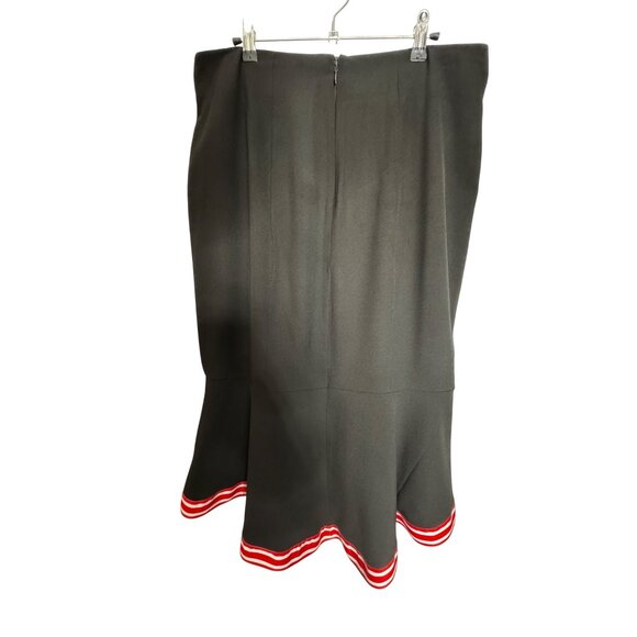 7th Avenue New York & Company Black Skirt Size 10 Polyester Spandex Blend With R - Picture 2 of 7